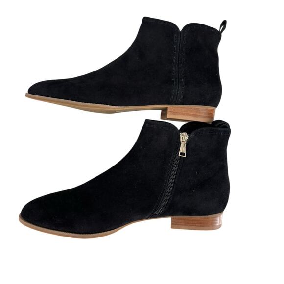 Jack Rogers Rollins Cord Ankle Bootie Chelsea Black Suede Size 10 Womens New - Picture 3 of 10